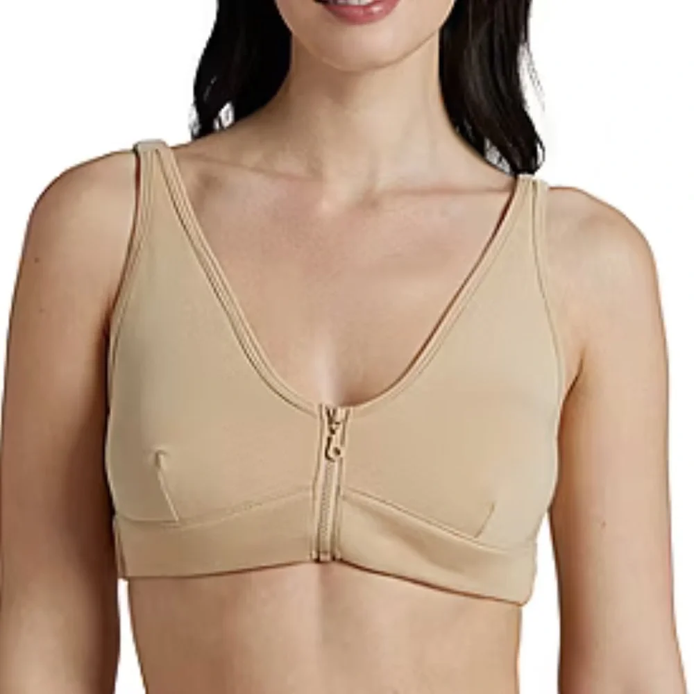 Slick Chicks Wireless Zip Front Adaptive Bra Size Large